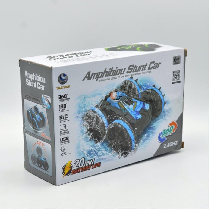 Rechargeable Waterproof RC Amphibious Stunt Car