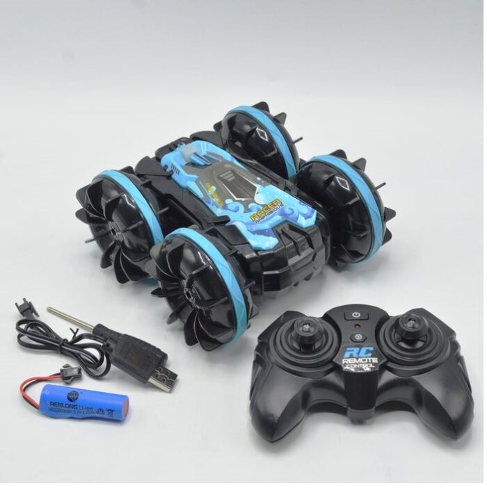Rechargeable Waterproof RC Amphibious Stunt Car